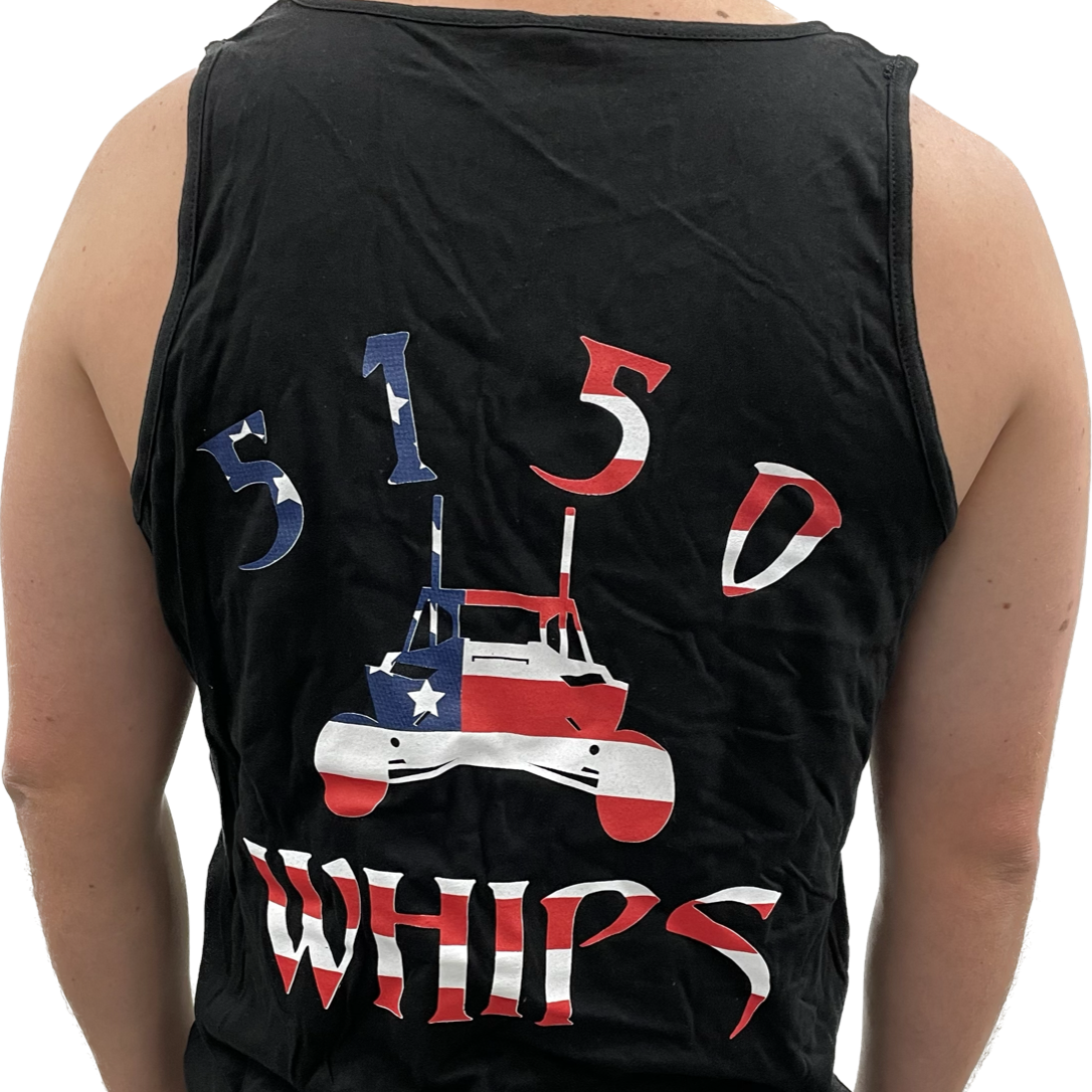 5150 Mens Tank Top - Black with RWB Logo