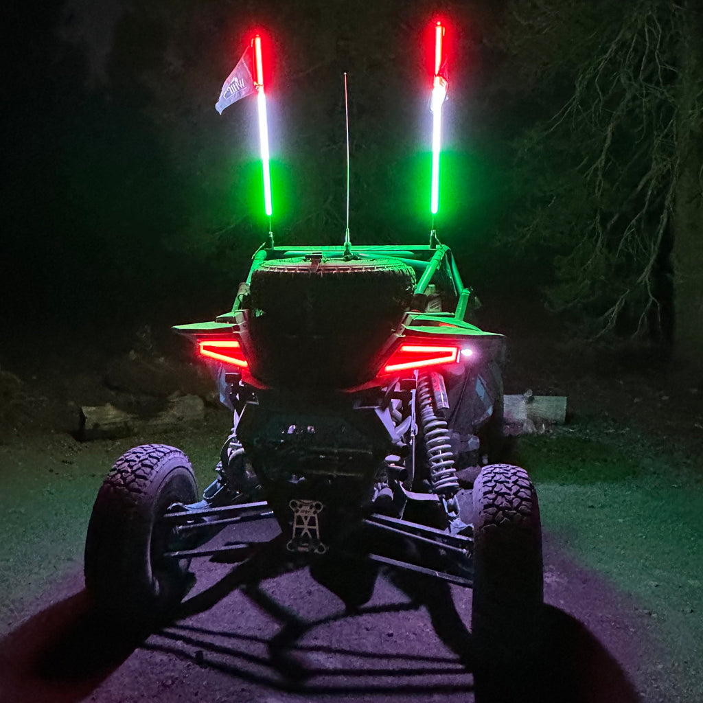 Hyper Color LED Whip – Red White Green