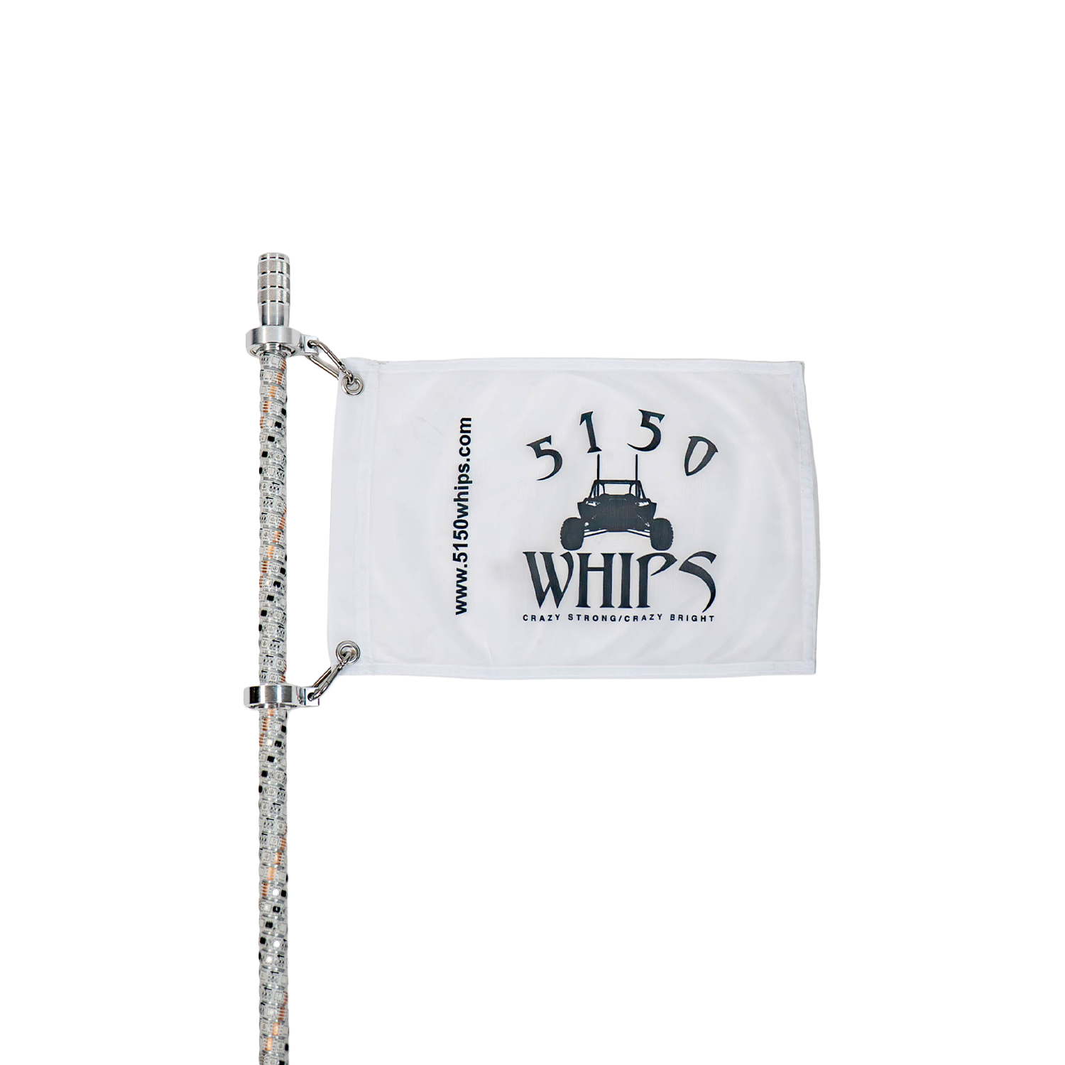 187 Platinum Chalk Line LED Whips – Pair