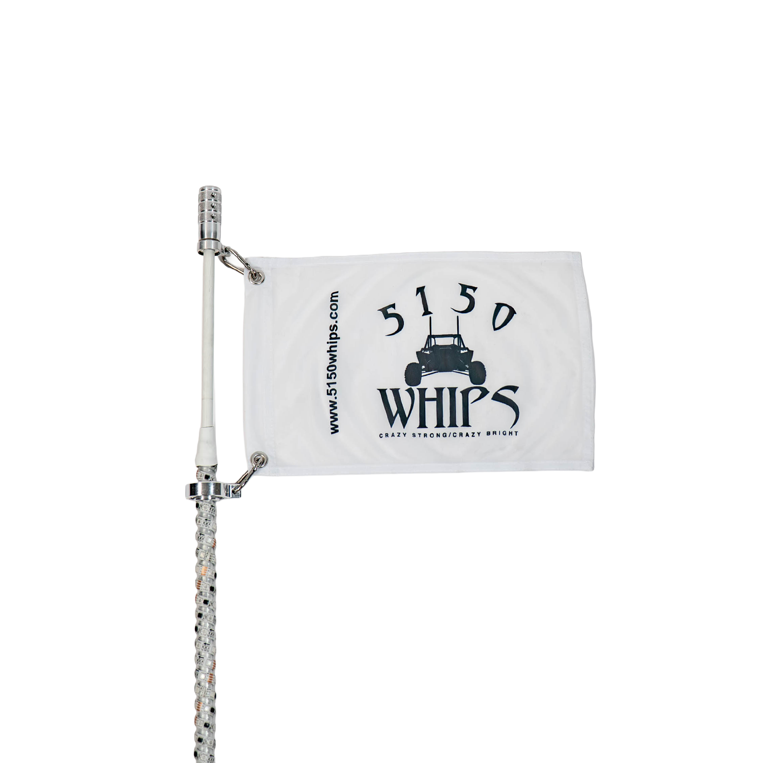 187 Platinum Chalk Line LED Whips – Pair