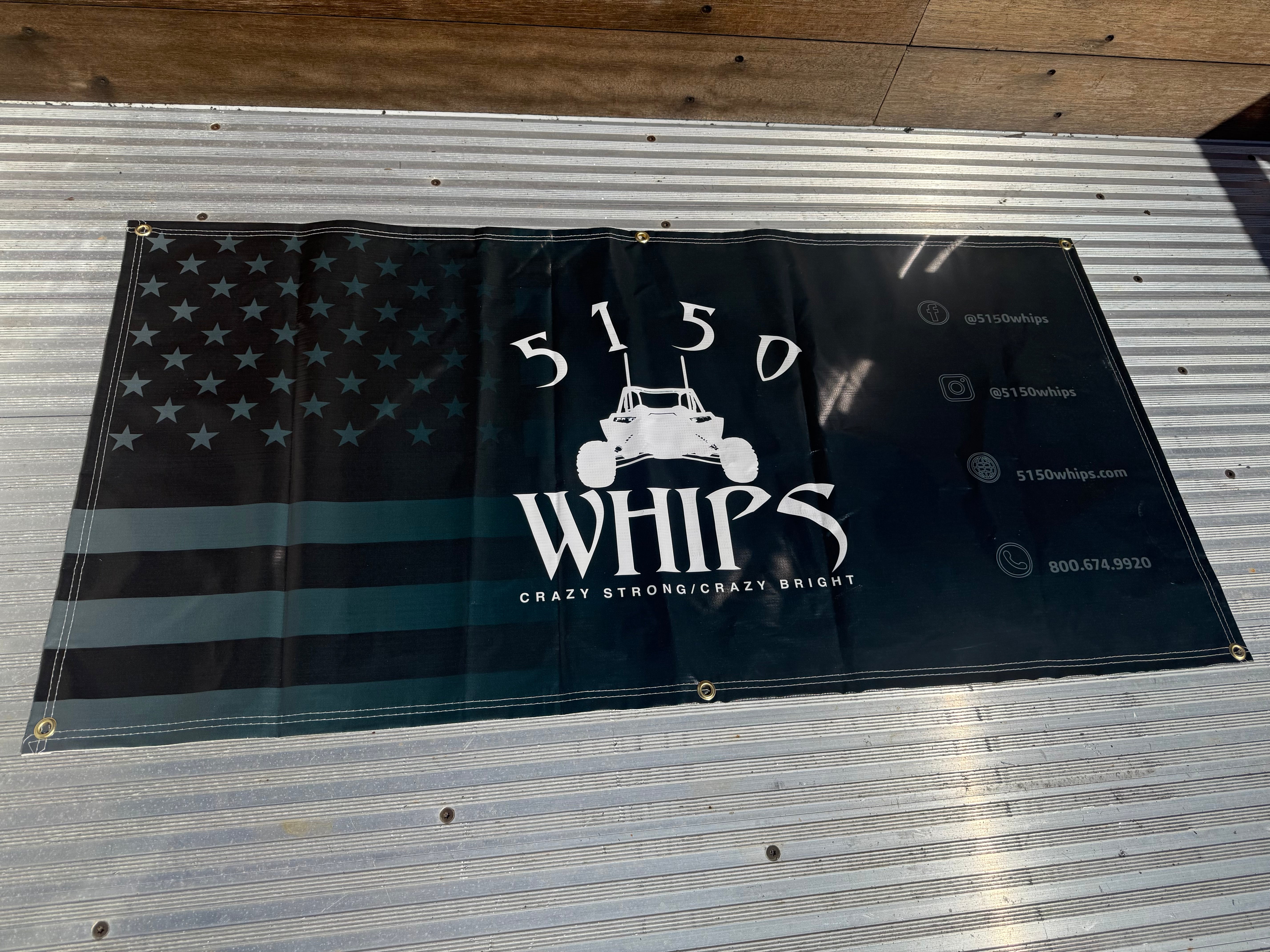 5150 Whips Garage/Shop Banner – USA Edition