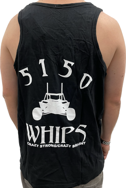 5150 Mens Tank Top - Black and White Logo - 5150 Whips